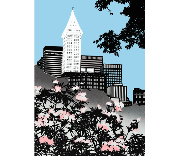 "Seattle in Spring" by Aki Sogabe